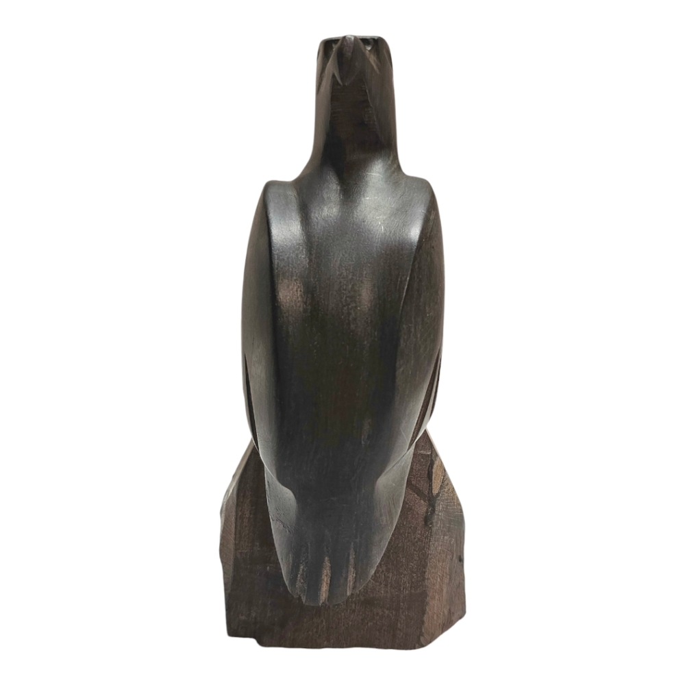 Ironwood Hand Carved Eagle Statue